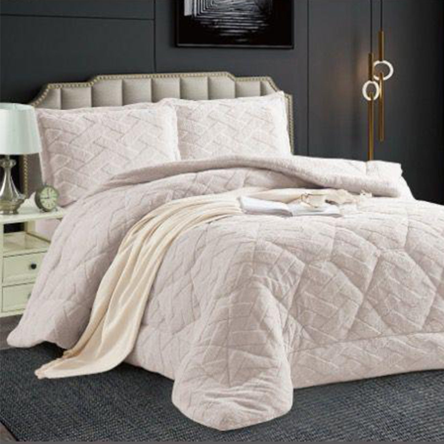 Winter Comforter Set | Mohair Embossed | Soft & Fluffy | Available in 2 Sizes