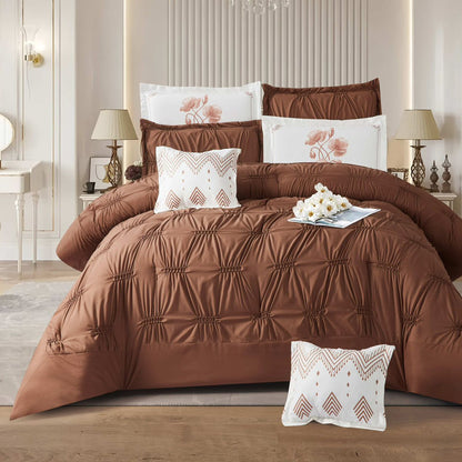 Bridal Comforter Set | Double Size | 8 Pieces | Digital Decor | Luxurious Bedding