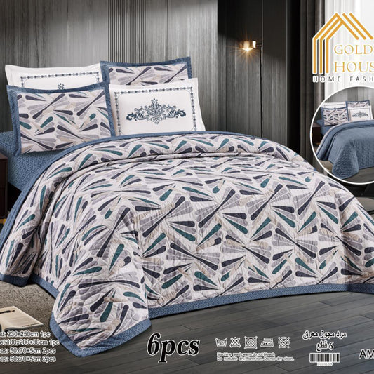 Bedspread | Microfiber | Available in 2 Sizes | Single half 4 pieces | King size 6 pieces