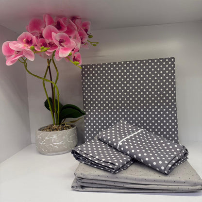 Bed Set | 100% Cotton | Double Size | 4 Pieces | Soft & Breathable