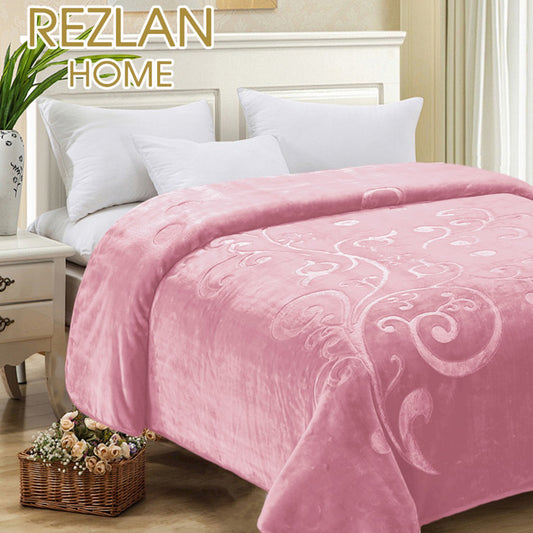 حرام شتوي موهير مجوز قطعة واحدة – Embossed Winter Blanket