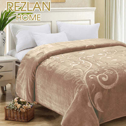 حرام شتوي موهير مجوز قطعة واحدة – Embossed Winter Blanket