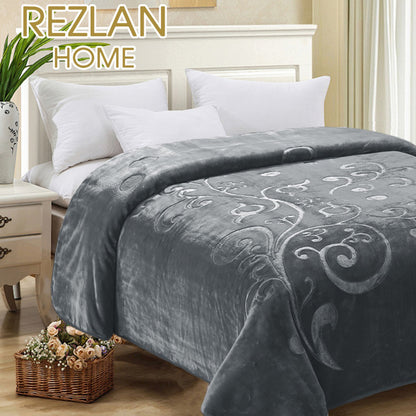 حرام شتوي موهير مجوز قطعة واحدة – Embossed Winter Blanket