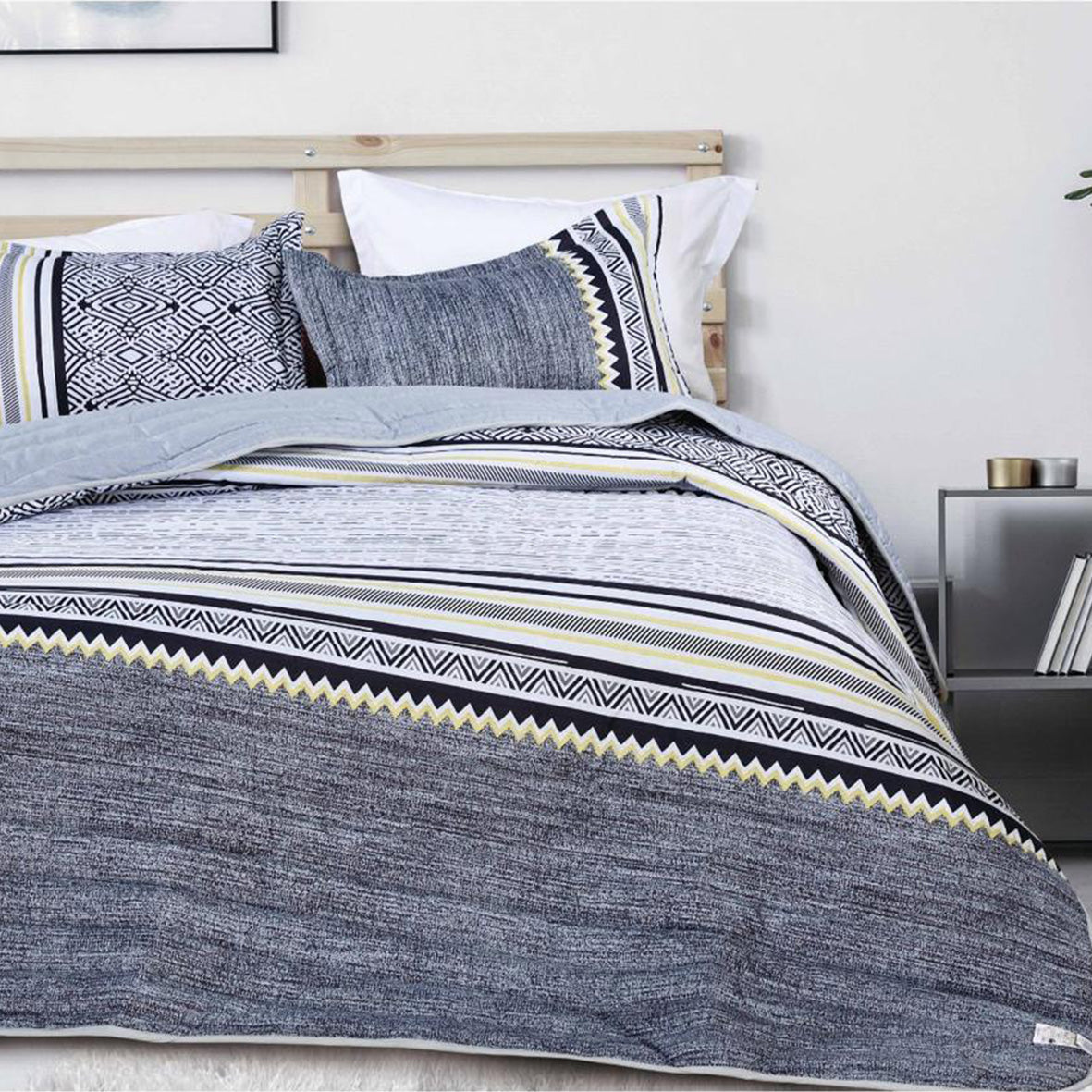 Summer Bed Spread – 100% Cotton Available in King Size (3 Pieces)