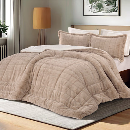 Winter mohair coverlet RABBIT fur – Available in Two Sizes