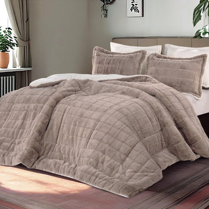 Winter mohair coverlet RABBIT fur – Available in Two Sizes