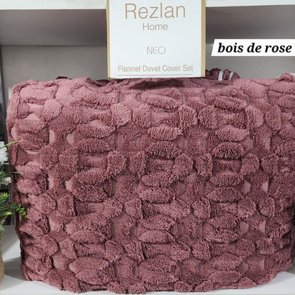 Winter Bed Set | Mohair Fabric | Soft & Warm | Available in 2 Sizes | Single Half 3 Pieces | Double 4 Pieces