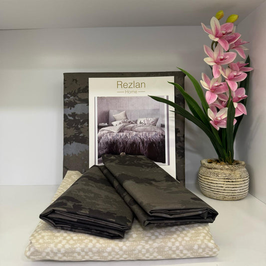 Bed Set | Patterned | Double Size | Microfiber | 4 Pieces