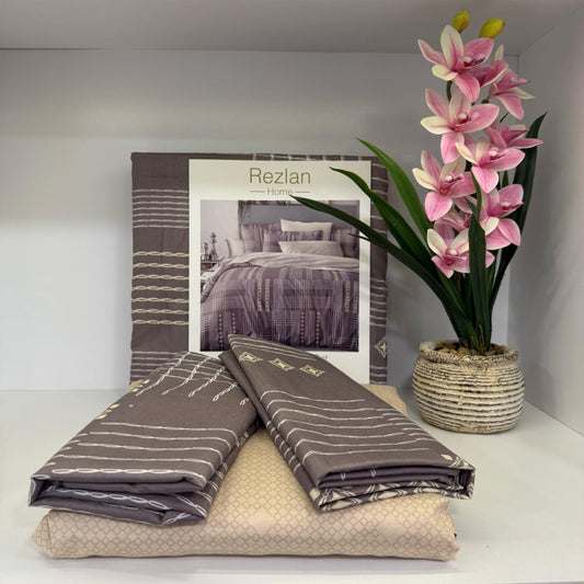 Bed Set | Patterned | Double Size | Microfiber | 4 Pieces