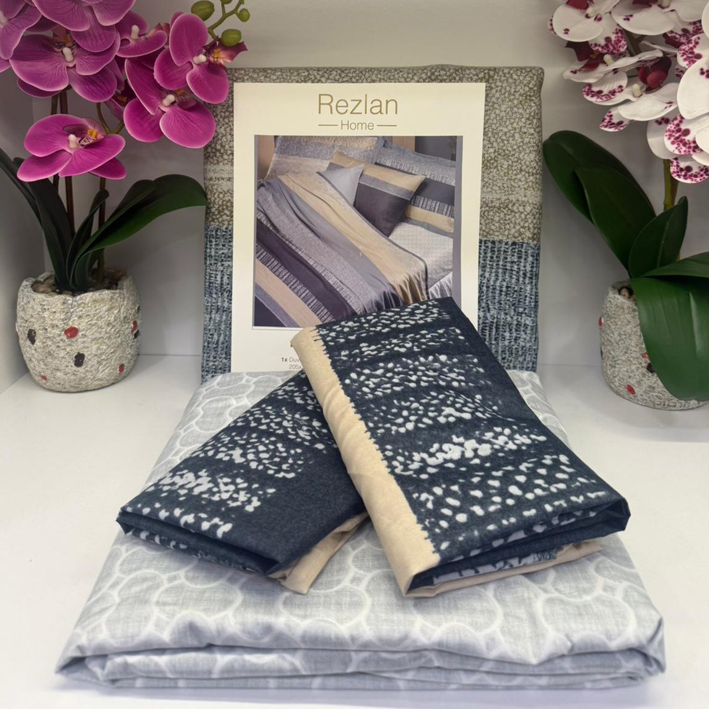 Bed Set | Patterned | Double Size | Microfiber | 4 Pieces