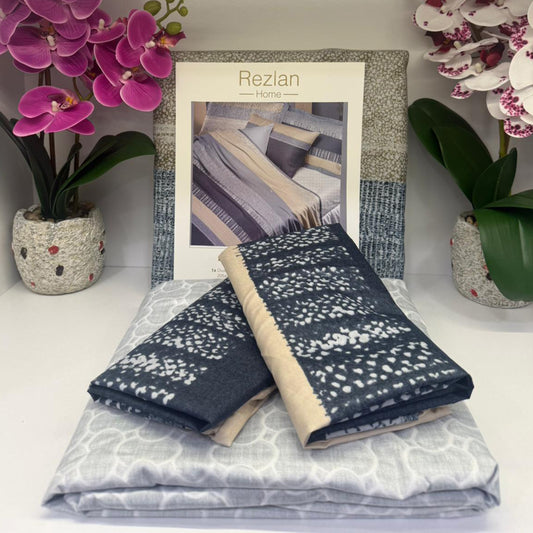 Bed Set | Patterned | Double Size | Microfiber | 4 Pieces