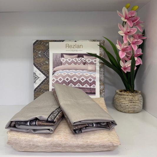 Bed Set | Patterned | Double Size | Microfiber | 4 Pieces