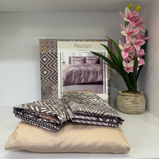 Bed Set | Patterned | Double Size | Microfiber | 4 Pieces
