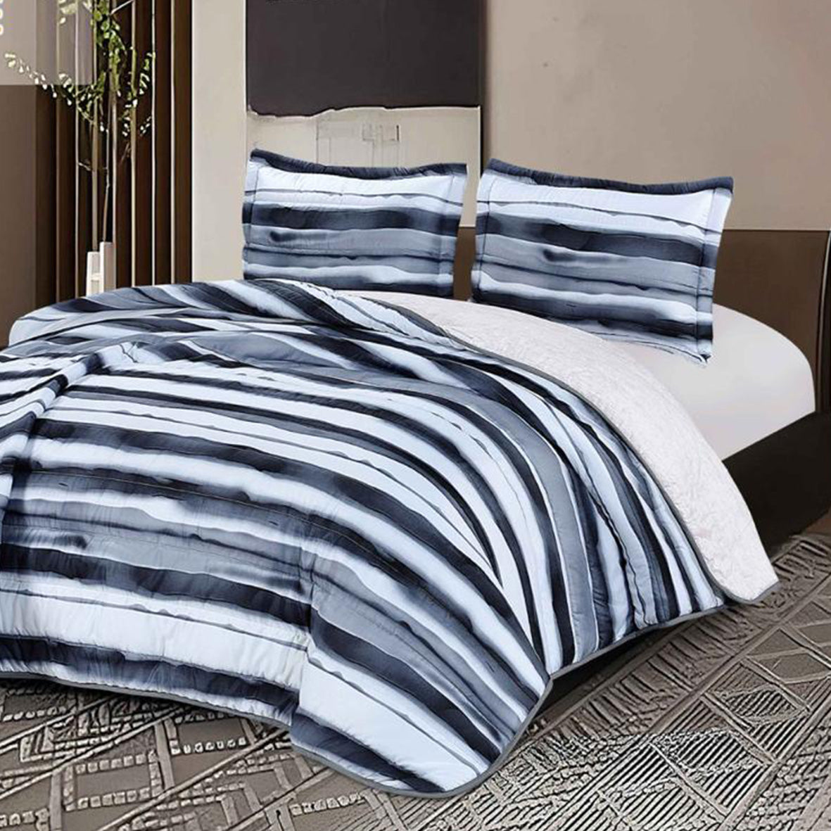 Summer Bed Spread – 100% Cotton Available in King Size (3 Pieces)