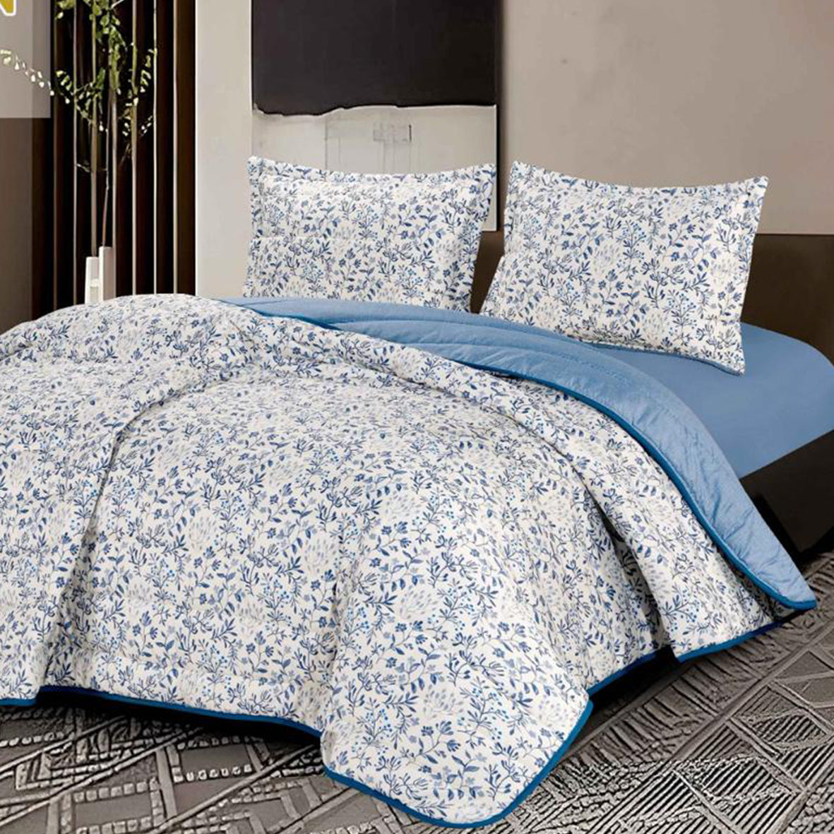 Summer Bed Spread – 100% Cotton Available in King Size (3 Pieces)