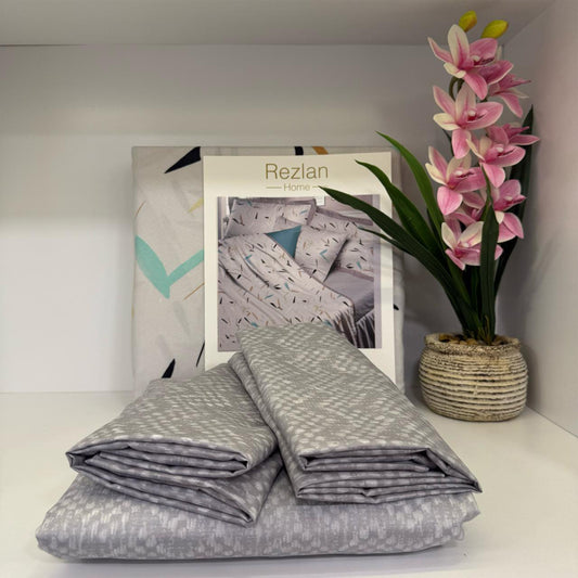 Bed Set | Patterned | Double Size | Microfiber | 4 Pieces