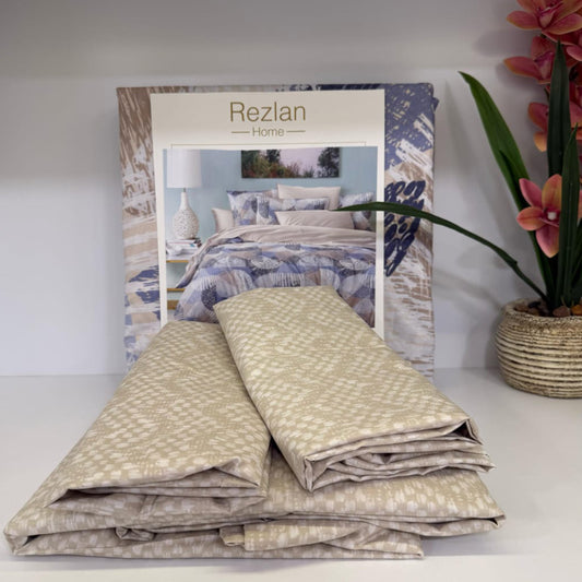 Bed Set | Patterned | Double Size | Microfiber | 4 Pieces