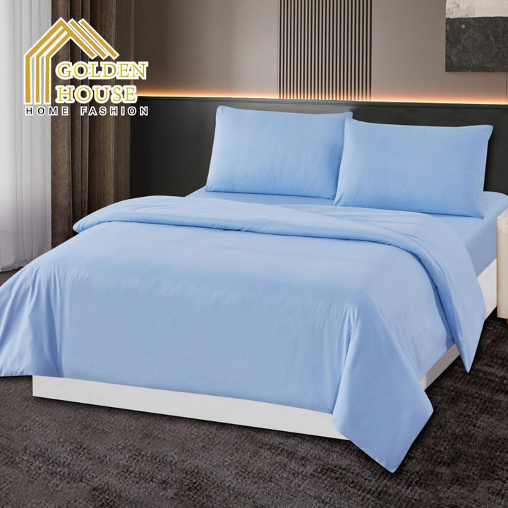 Microfiber Bridal Duvet Set – Baby Blue