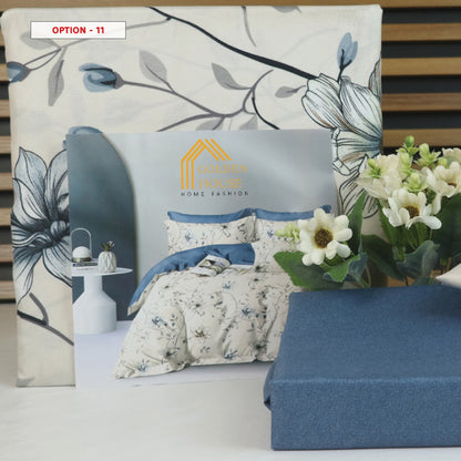 طقم ملاحف مايكرو فايبر - Bed Set Patterned available in 2 sizes Double Size and single half size Microfiber 56 options