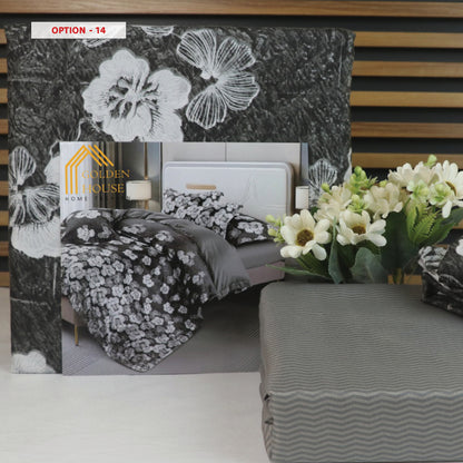 طقم ملاحف مايكرو فايبر - Bed Set Patterned available in 2 sizes Double Size and single half size Microfiber 56 options