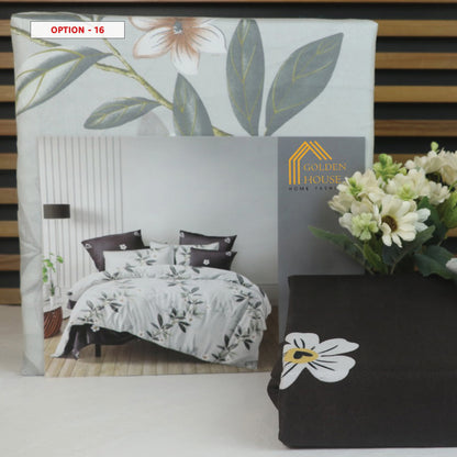 طقم ملاحف مايكرو فايبر - Bed Set Patterned available in 2 sizes Double Size and single half size Microfiber 56 options