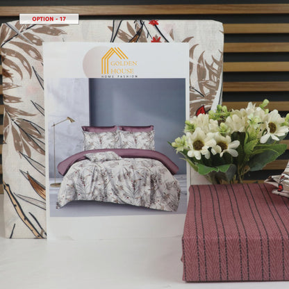 طقم ملاحف مايكرو فايبر - Bed Set Patterned available in 2 sizes Double Size and single half size Microfiber 56 options
