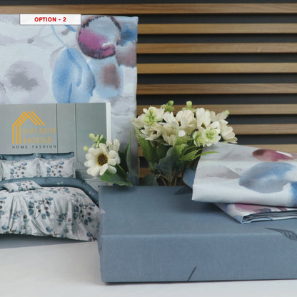 طقم ملاحف مايكرو فايبر - Bed Set Patterned available in 2 sizes Double Size and single half size Microfiber 56 options