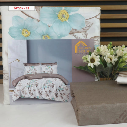 طقم ملاحف مايكرو فايبر - Bed Set Patterned available in 2 sizes Double Size and single half size Microfiber 56 options