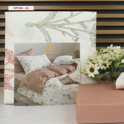 طقم ملاحف مايكرو فايبر - Bed Set Patterned available in 2 sizes Double Size and single half size Microfiber 56 options