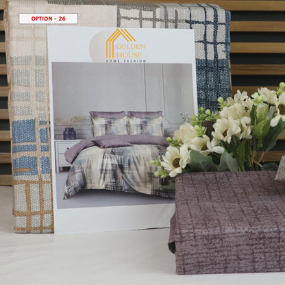 طقم ملاحف مايكرو فايبر - Bed Set Patterned available in 2 sizes Double Size and single half size Microfiber 56 options
