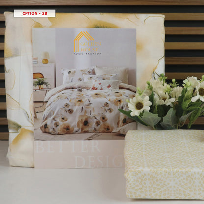 طقم ملاحف مايكرو فايبر - Bed Set Patterned available in 2 sizes Double Size and single half size Microfiber 56 options