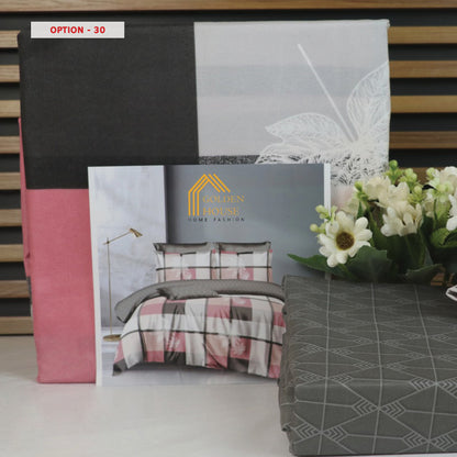 طقم ملاحف مايكرو فايبر - Bed Set Patterned available in 2 sizes Double Size and single half size Microfiber 56 options