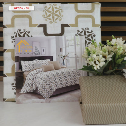 طقم ملاحف مايكرو فايبر - Bed Set Patterned available in 2 sizes Double Size and single half size Microfiber 56 options