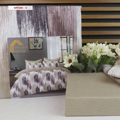 طقم ملاحف مايكرو فايبر - Bed Set Patterned available in 2 sizes Double Size and single half size Microfiber 56 options