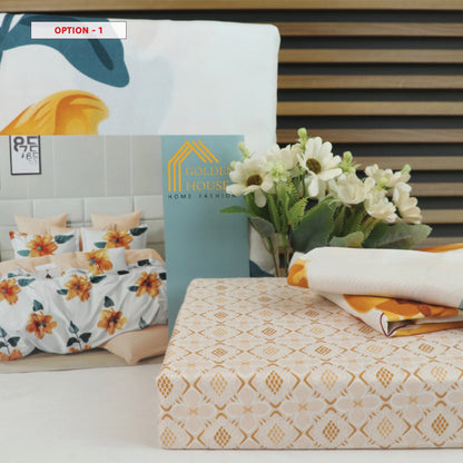 طقم ملاحف مايكرو فايبر - Bed Set Patterned available in 2 sizes Double Size and single half size Microfiber 56 options