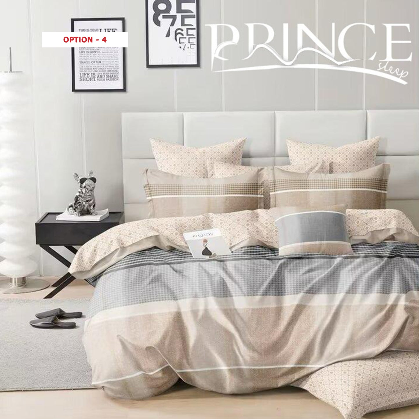 Bed set Microfiber Available in 3 Sizes Single half 3 pieces Double size 4 pieces King size 4 pieces