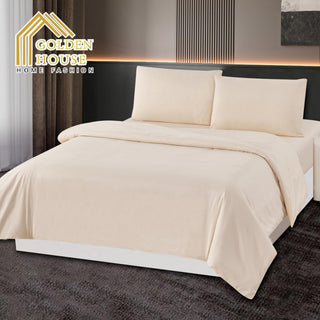 Microfiber Bridal Duvet Set – Beige