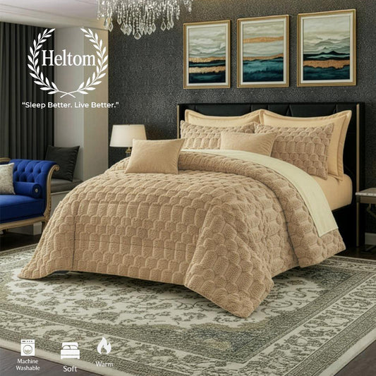 Winter mohair coverlet fur Jacquard heavy – King size