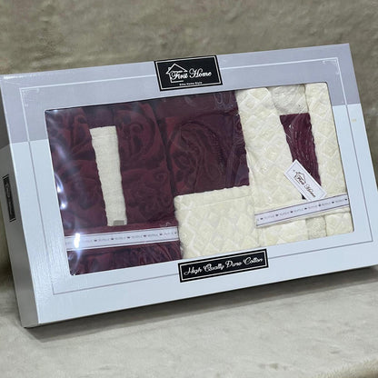 Bathrobe Set 9 Pieces – 100% Cotton