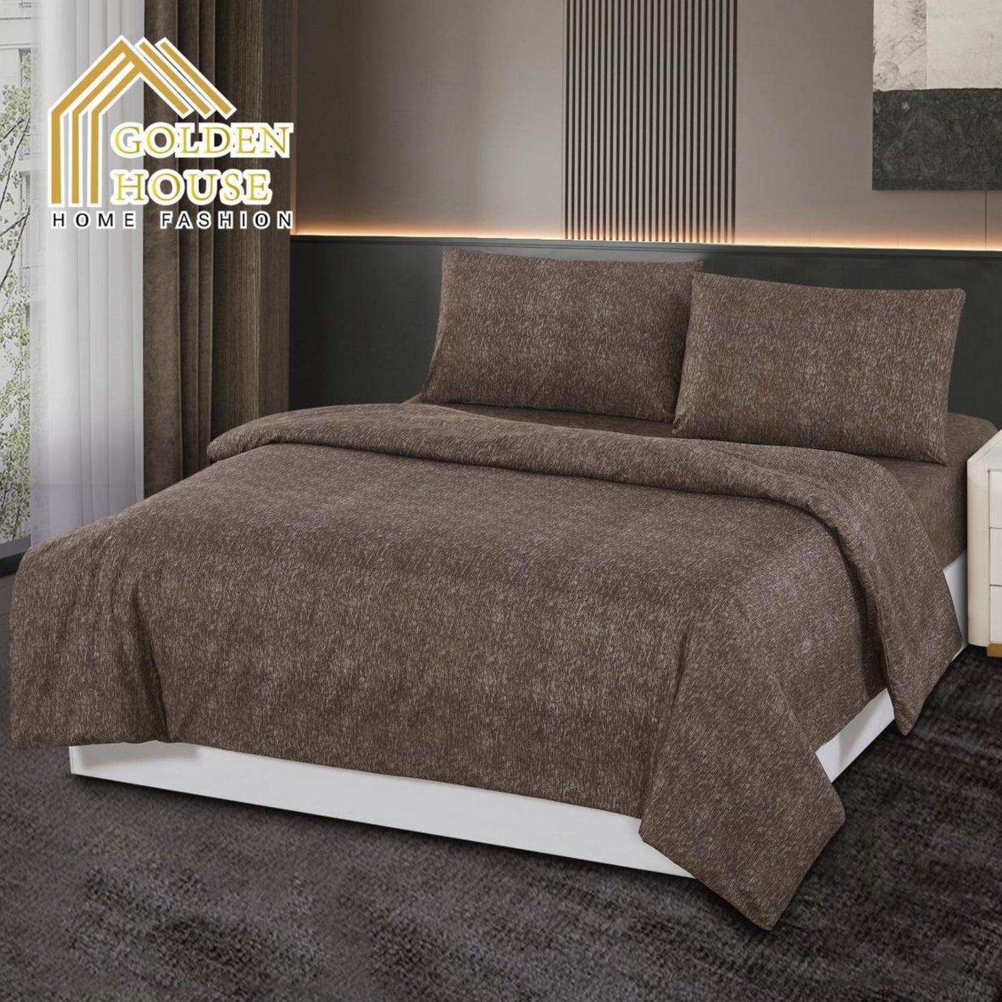 Bed set | Microfiber | Available in 3 Sizes | Single half 3 pieces | Double size 4 pieces | King size 4 pieces