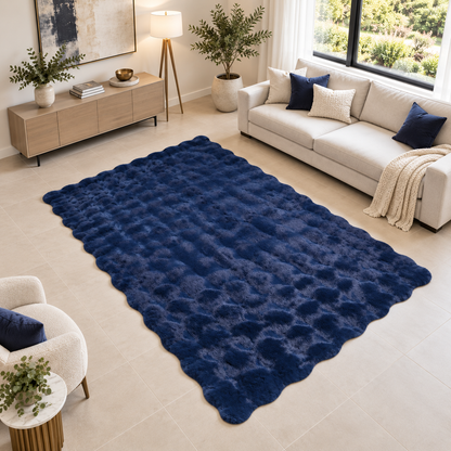 Rabbit Fur Rug Available in 5 Sizes | 11 Colors