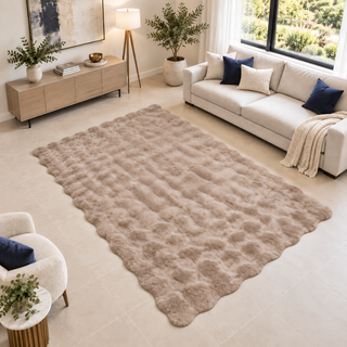 Rabbit Fur Rug Available in 5 Sizes | 11 Colors
