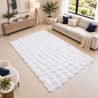 Rabbit Fur Rug Available in 5 Sizes | 11 Colors