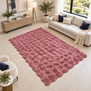 Rabbit Fur Rug Available in 5 Sizes | 11 Colors