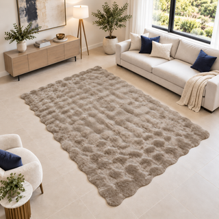 Rabbit Fur Rug Available in 5 Sizes | 11 Colors