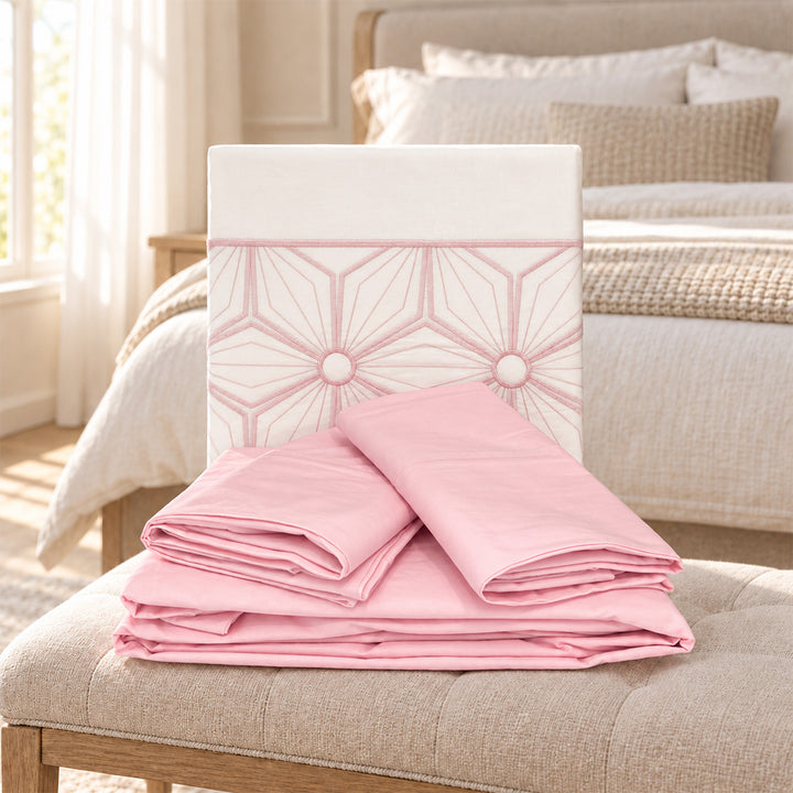 100% Cotton Bed Set – Pink
