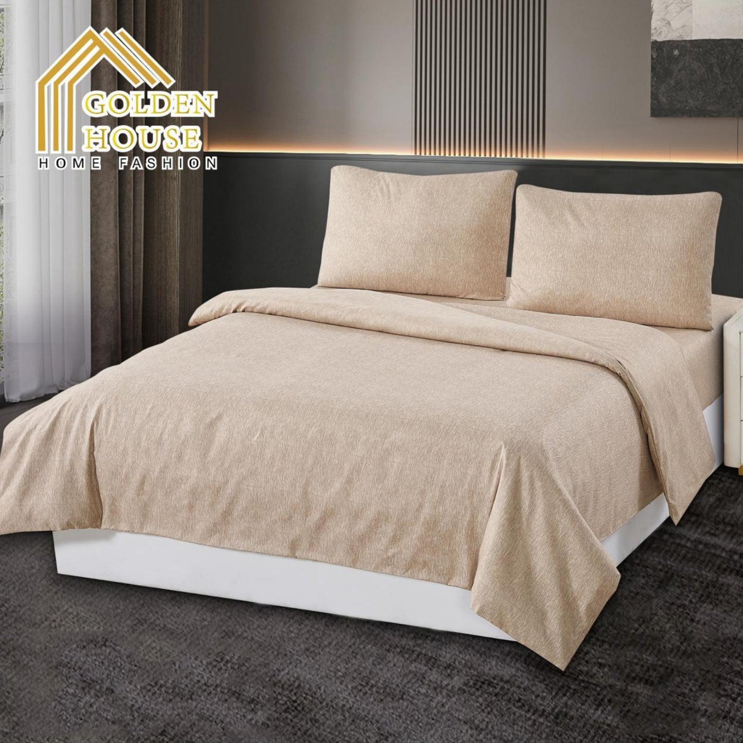Bed set | Microfiber | Available in 3 Sizes | Single half 3 pieces | Double size 4 pieces | King size 4 pieces