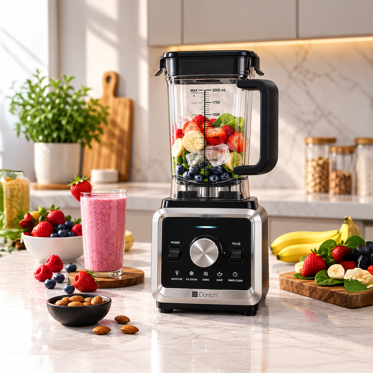 Power Blender Dorsch 2000W – BPA-Free Jar | DH-07450