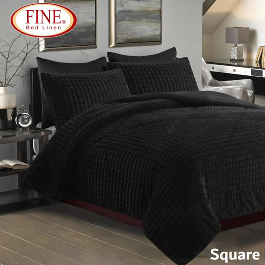 Winter Comforter Set Mohair Embossed Soft & Fluffy Available in 2 Sizes