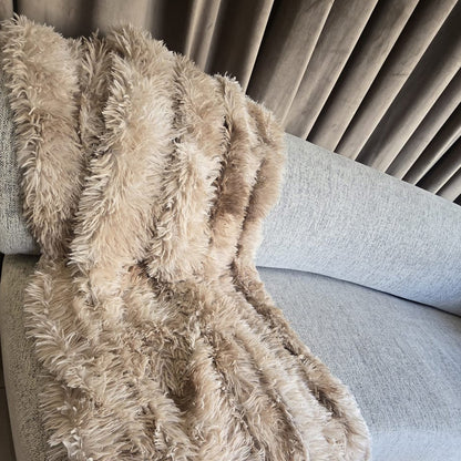 Shaggy Fur Throw Blanket – Single & Half Size (1 Piece)